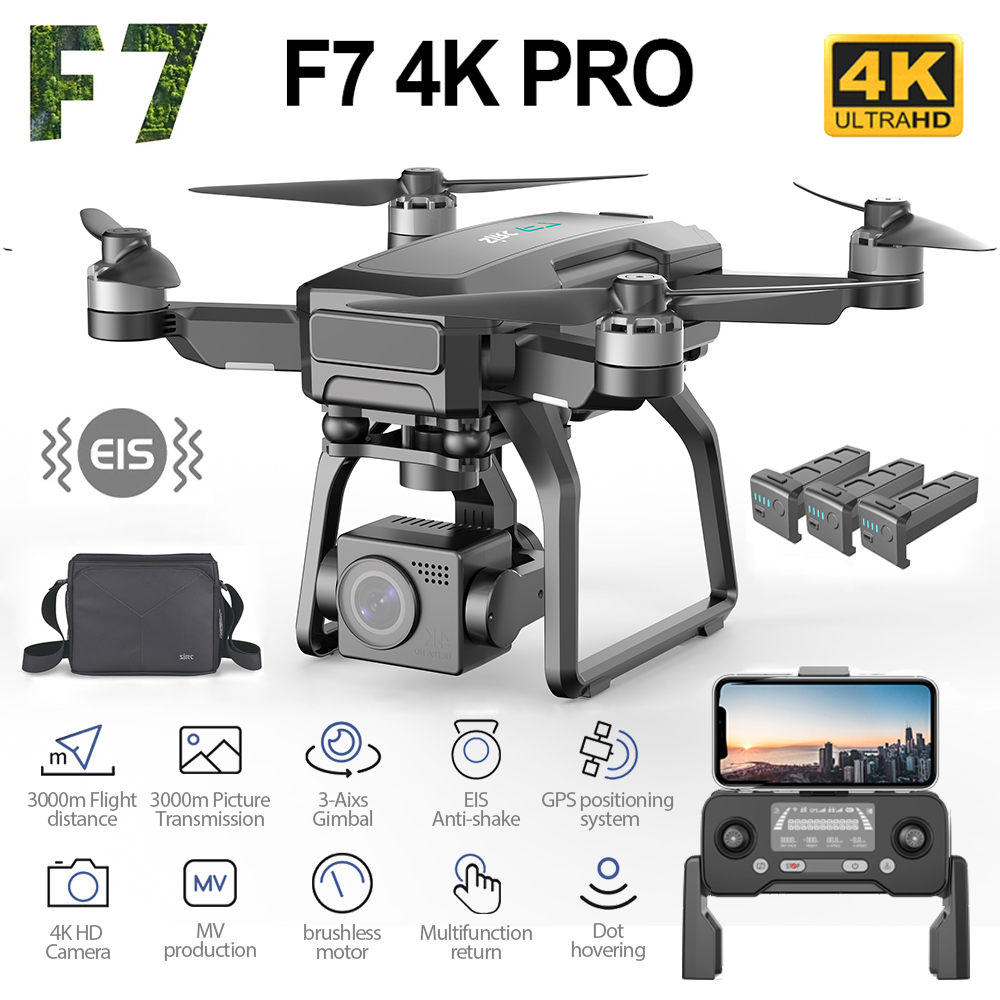 SJRC F7 PRO GPS Drone 4K Dual  - T-Motor F7 Pro Flight Controller 评论和价格