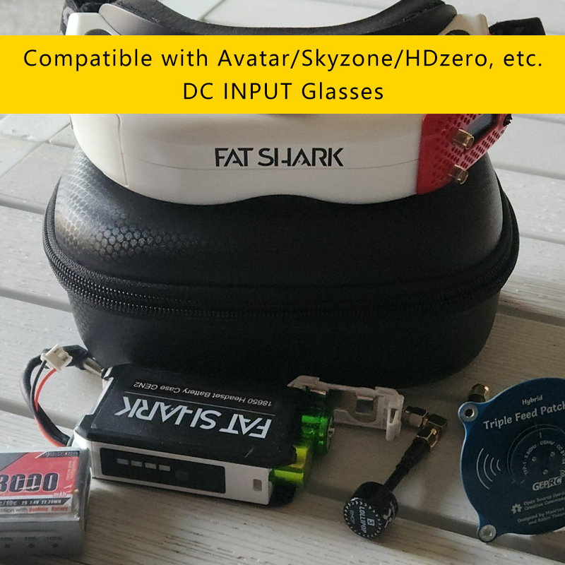 Fatshark 7.4V 18650 Headset Li - Skyzone Cobra X V2 Fpv Goggles 评论和价格